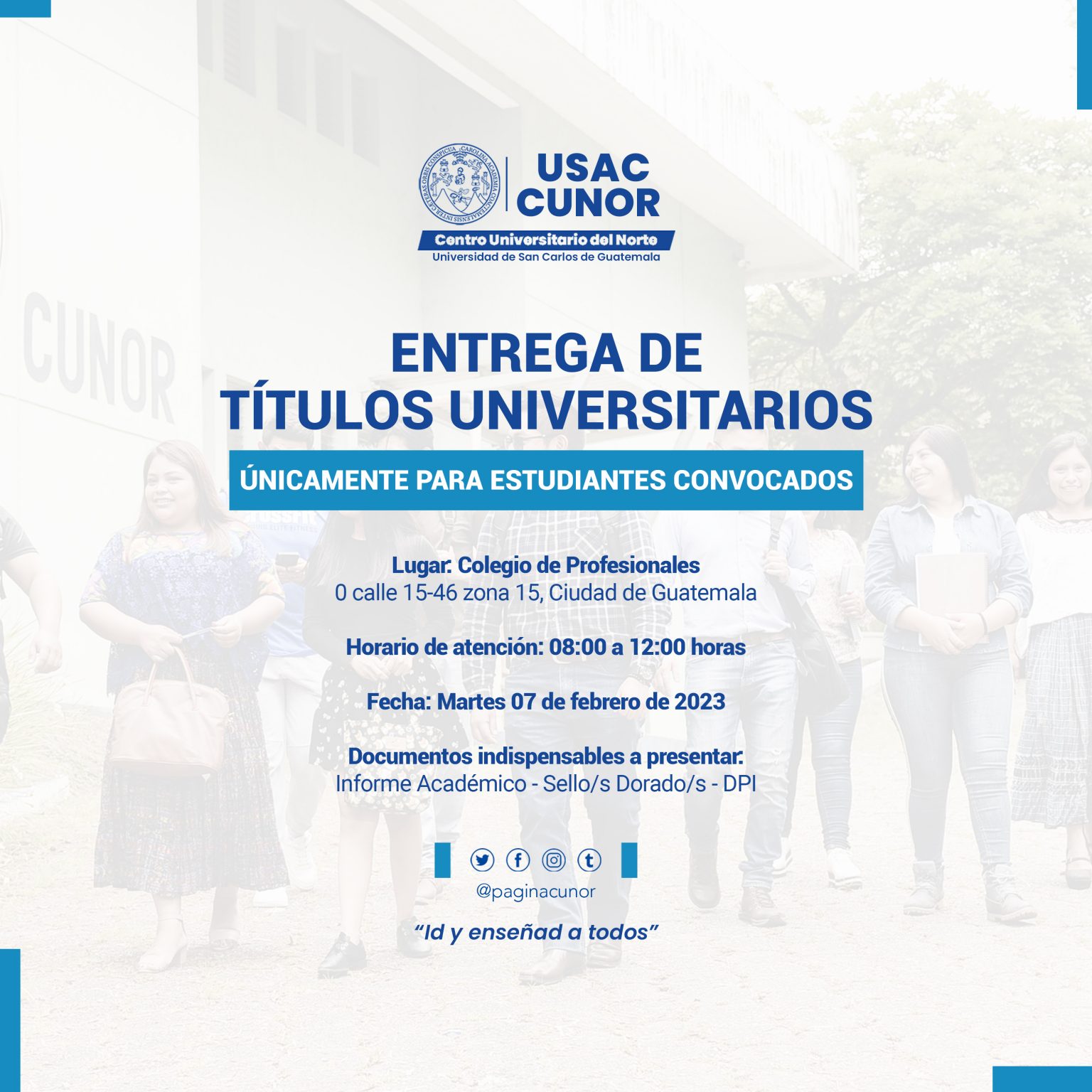 Entrega De TÍtulos Universitarios Cunor